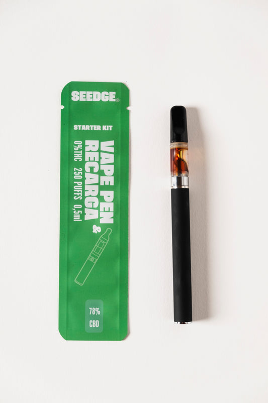 VAPE SEEDGE STARTER KIT REUTILIZAVEL CBD 78% - 0,5ML - 250 puffs - ORIGINAL FLAVOUR