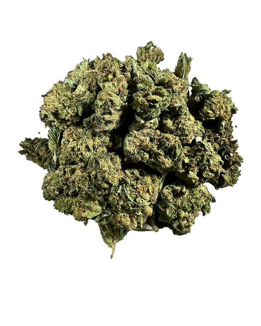 Buds Gelato 33 CBD compactos verde escuro com pistilos laranja
