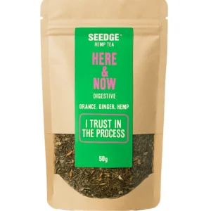 SEEDGE “Here & Now” Hemp Tea – Digestive Blend (Orange, Ginger, Hemp) 50g