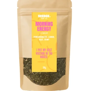 SEEDGE “Morning Energy” Hemp Tea – Natural Boost (Pomegranate, Lemon, Açaí, Hemp) 50g