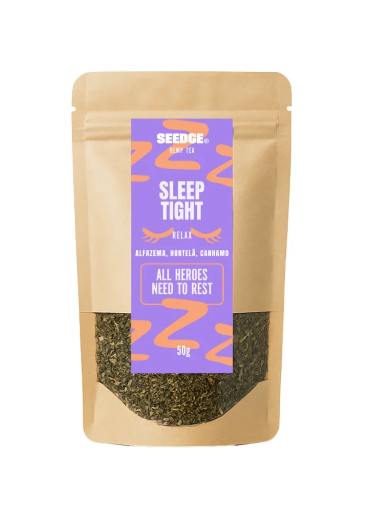 SEEDGE “Sleep Tight” Hemp Tea – Relax & Deep Sleep (Lavender, Mint, Hemp) 50g