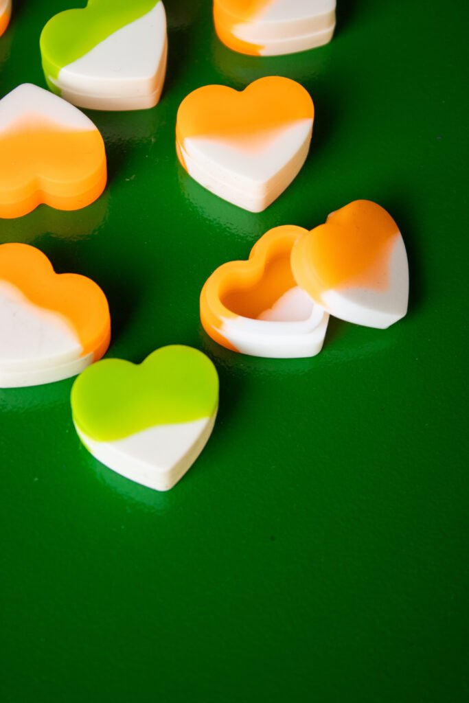 💛 Silicone Heart Container – Pote Premium Antiaderente